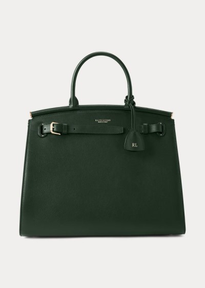 Bolsos De Mano Ralph Lauren Mujer Verdes - Calfskin Large RL50 - NSFDQ2643